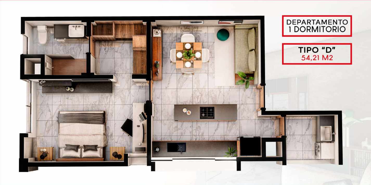 Departamento en VentaEntre Av. Beni y Alemana. Calle Sofía Rodriguez
 Foto 3