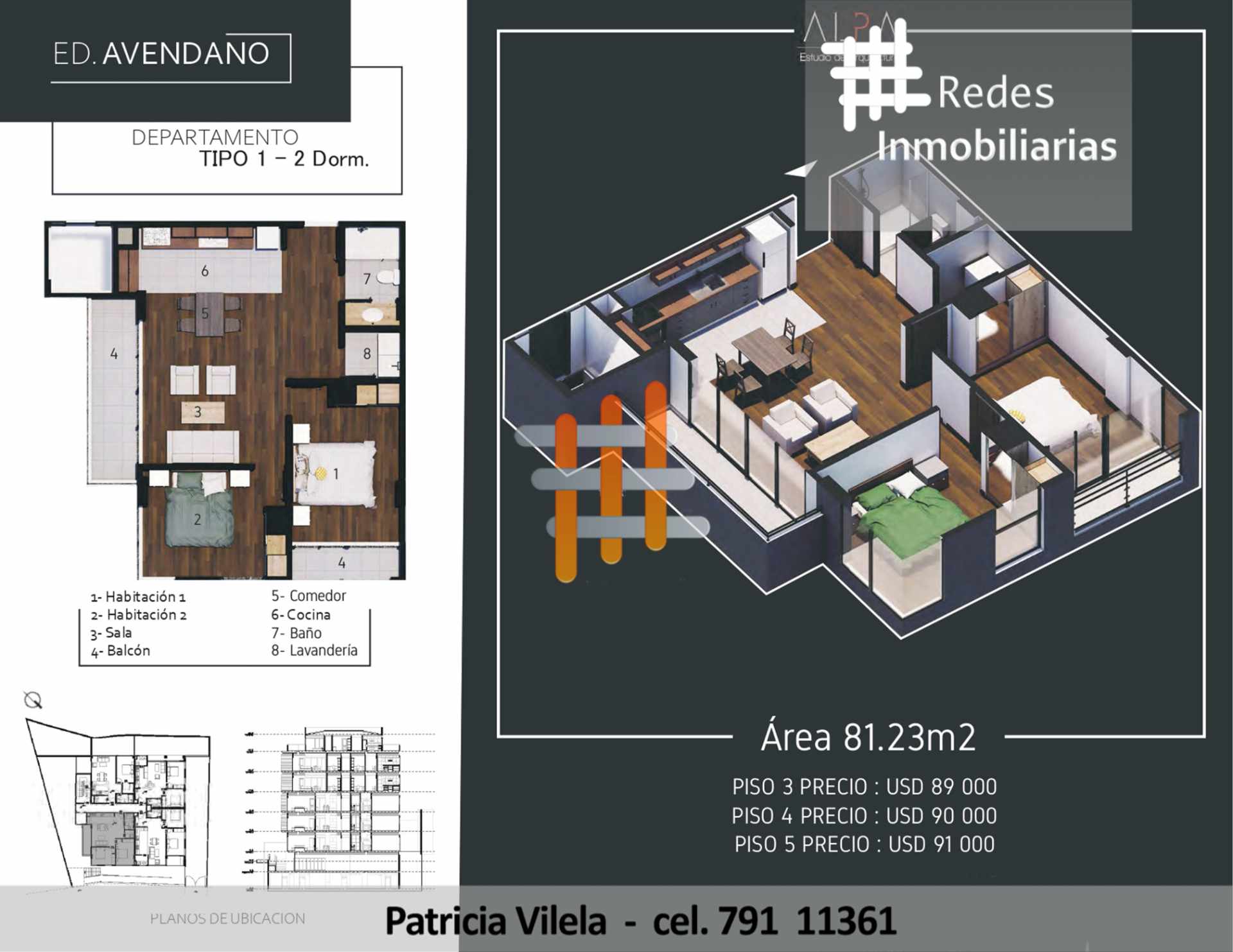 Departamento en VentaHERMOSOS DEPARTAMENTOS A ESTRENAR EN LA ZONA SUR - 1, 2 Y 3 DORMITORIOS 2 dormitorios 1 baños  Foto 10