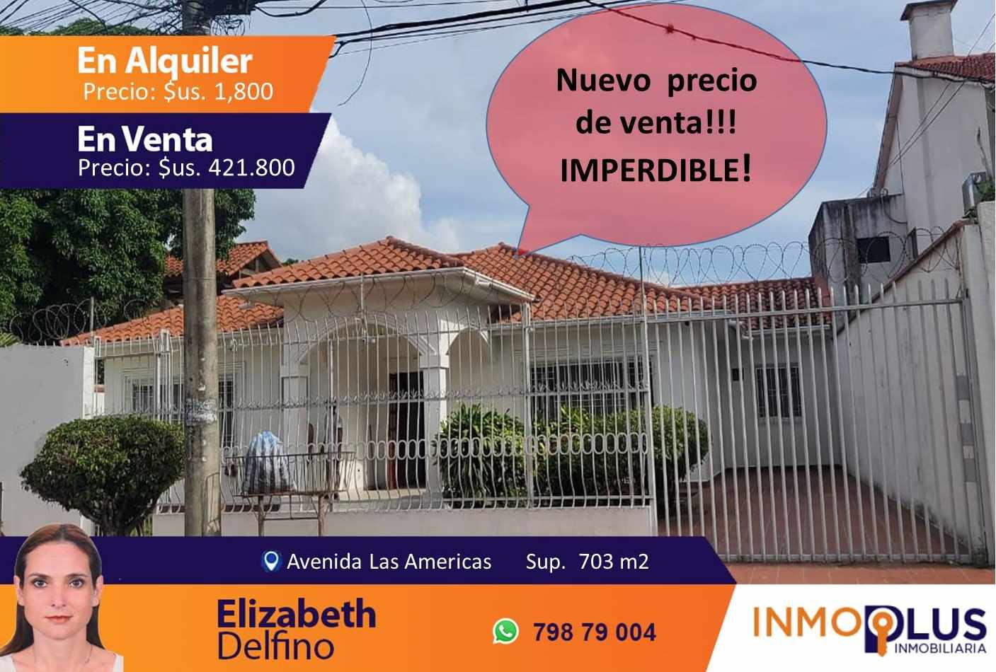 Casa en VentaAv. Las Américas Casa en venta o alquiler Foto 1