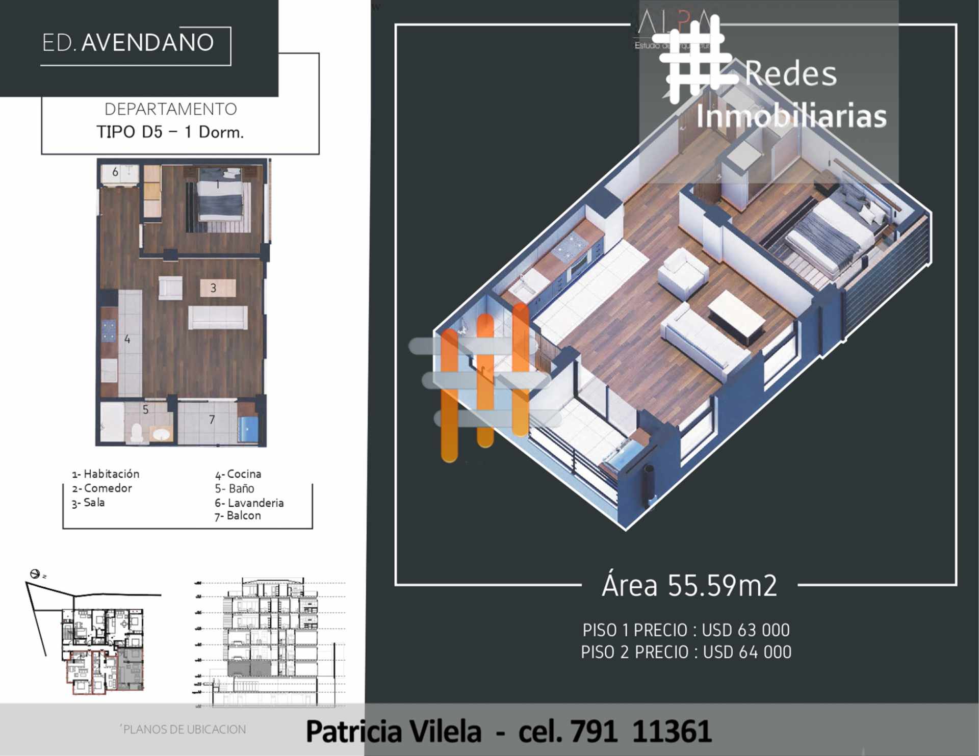 Departamento HERMOSOS DEPARTAMENTOS A ESTRENAR EN LA ZONA SUR - 1, 2 Y 3 DORMITORIOS Foto 7