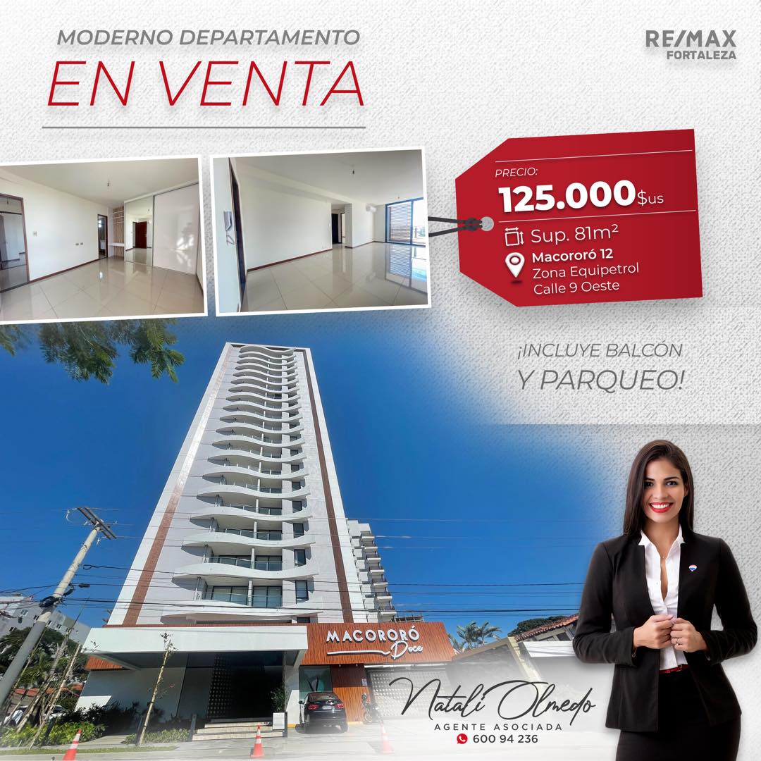 Departamento en VentaEdificio Macororó 12 2 dormitorios 2 baños 1 parqueos Foto 1