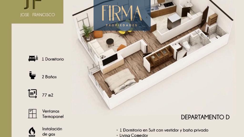 Departamento en Calacoto en La Paz 1 dormitorios 2 baños 1 parqueos Foto 14