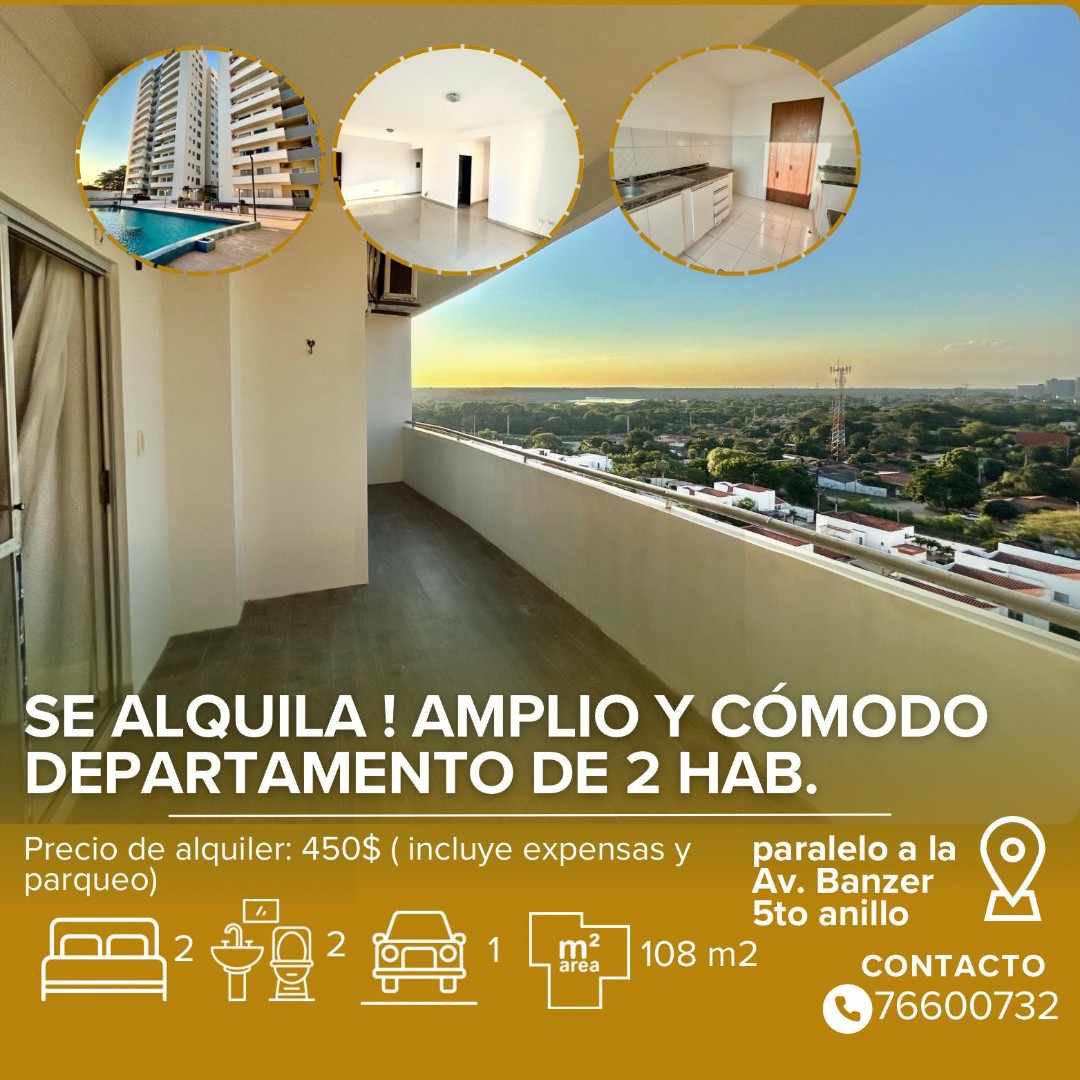 Departamento en AlquilerAVENIDA RADIAL 27 QUINTO ANILLO Foto 1