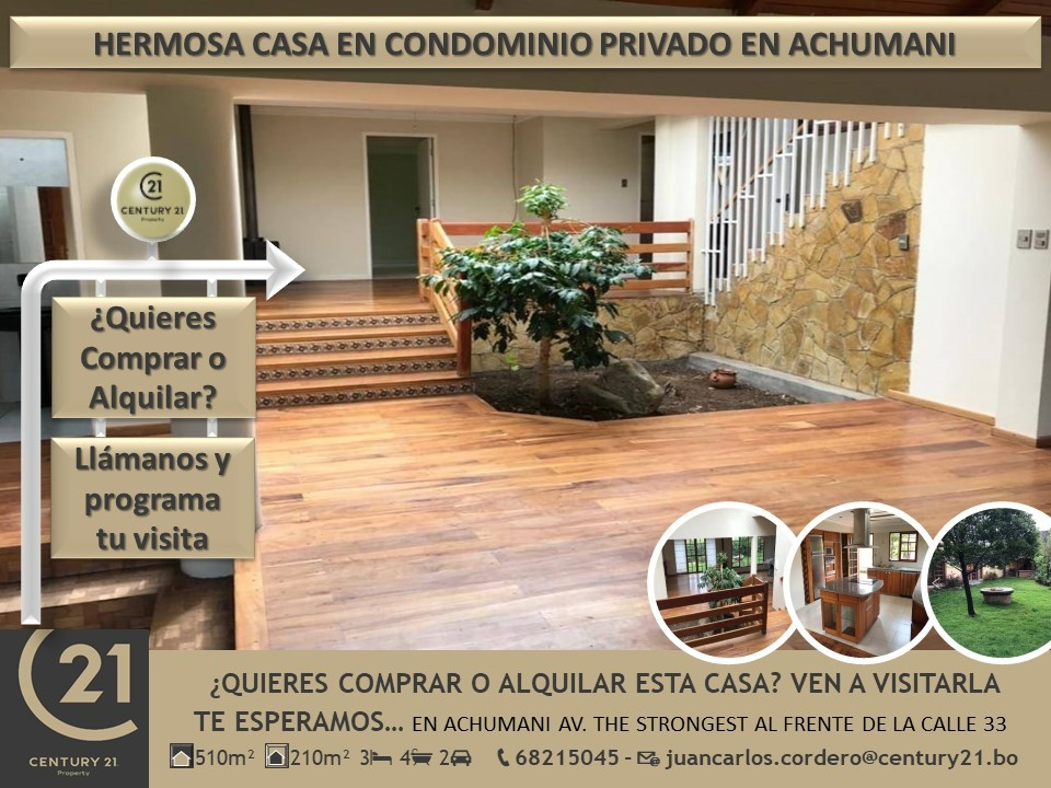 Casa en Achumani en La Paz 3 dormitorios 5 baños 2 parqueos Foto 4