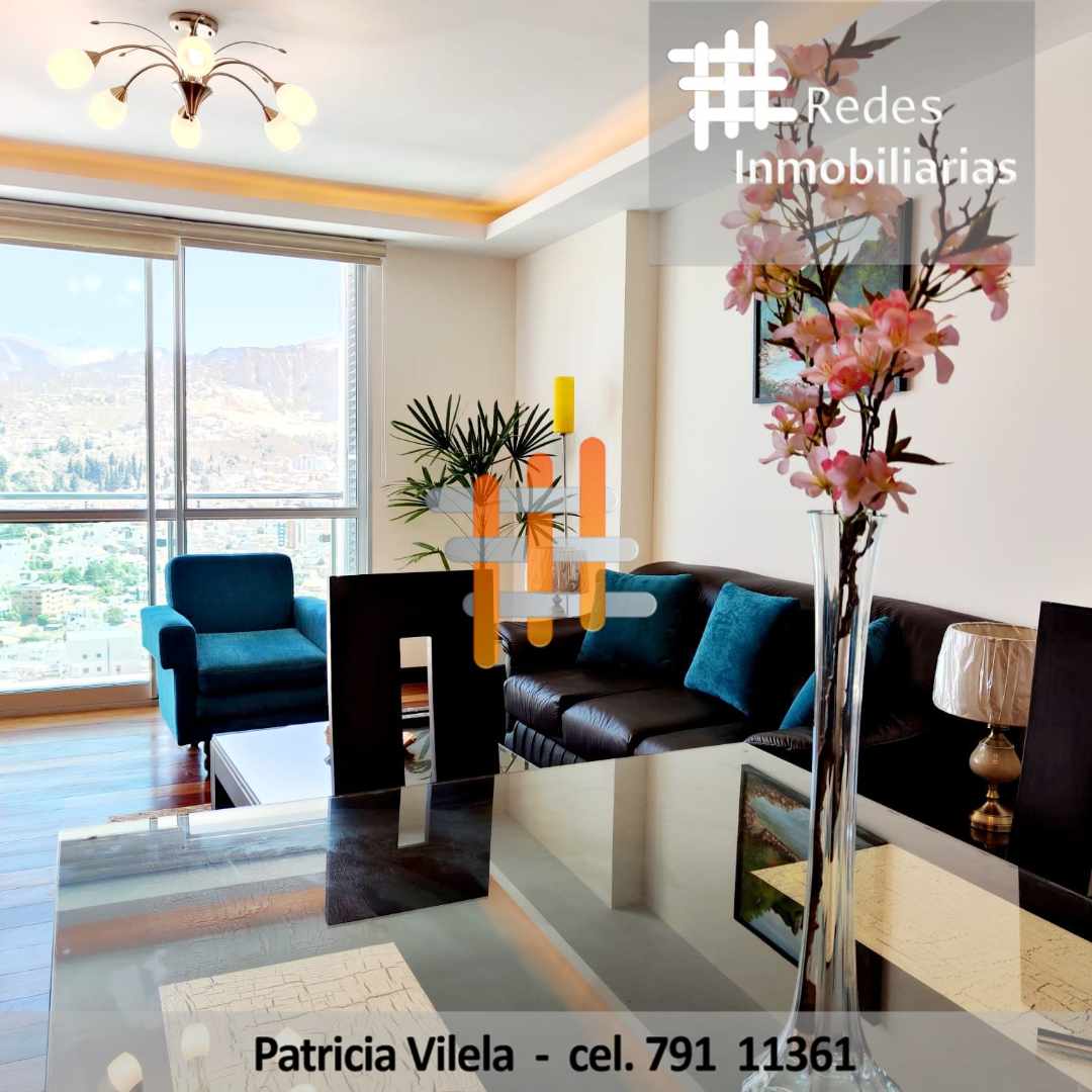 Departamento en AlquilerAMOBLADO Y EQUIPADO, EN ALQUILER DEPARTAMENTO DE 2 DORMITORIOS EN CALACOTO 2 dormitorios 3 baños 1 parqueos Foto 1