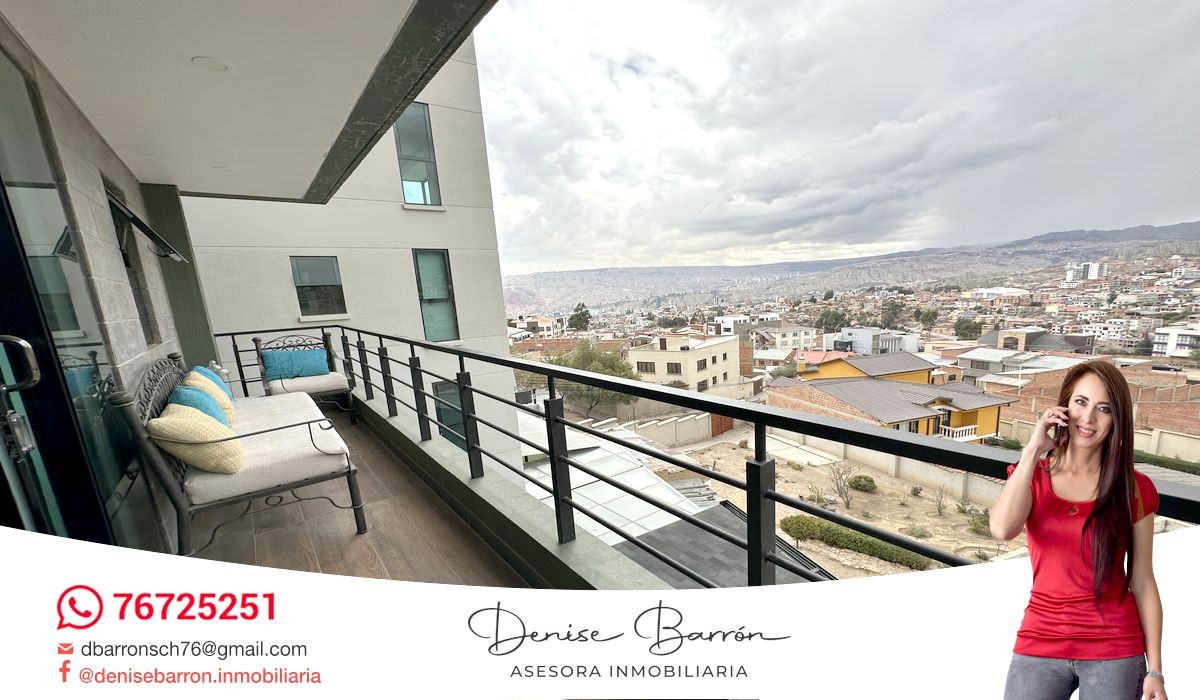 Departamento en VentaAlto Calacoto, Calle 37, Bello Depto 2d en suite en venta 2 dormitorios 3 baños 1 parqueos Foto 3