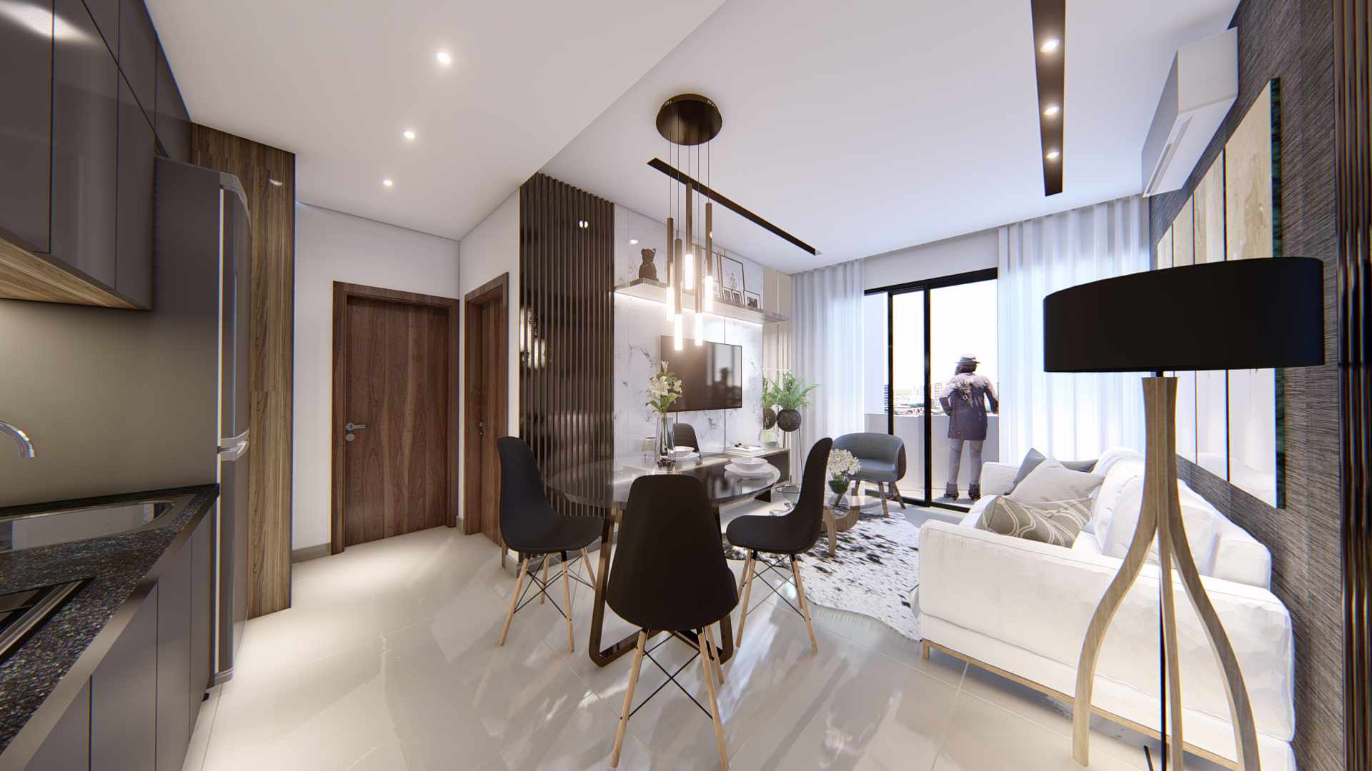 Departamento en VentaBRICKELL 7  - Av. Roca y Coronado entre 4to y 5to anillo	 1 dormitorios 1 baños  Foto 2