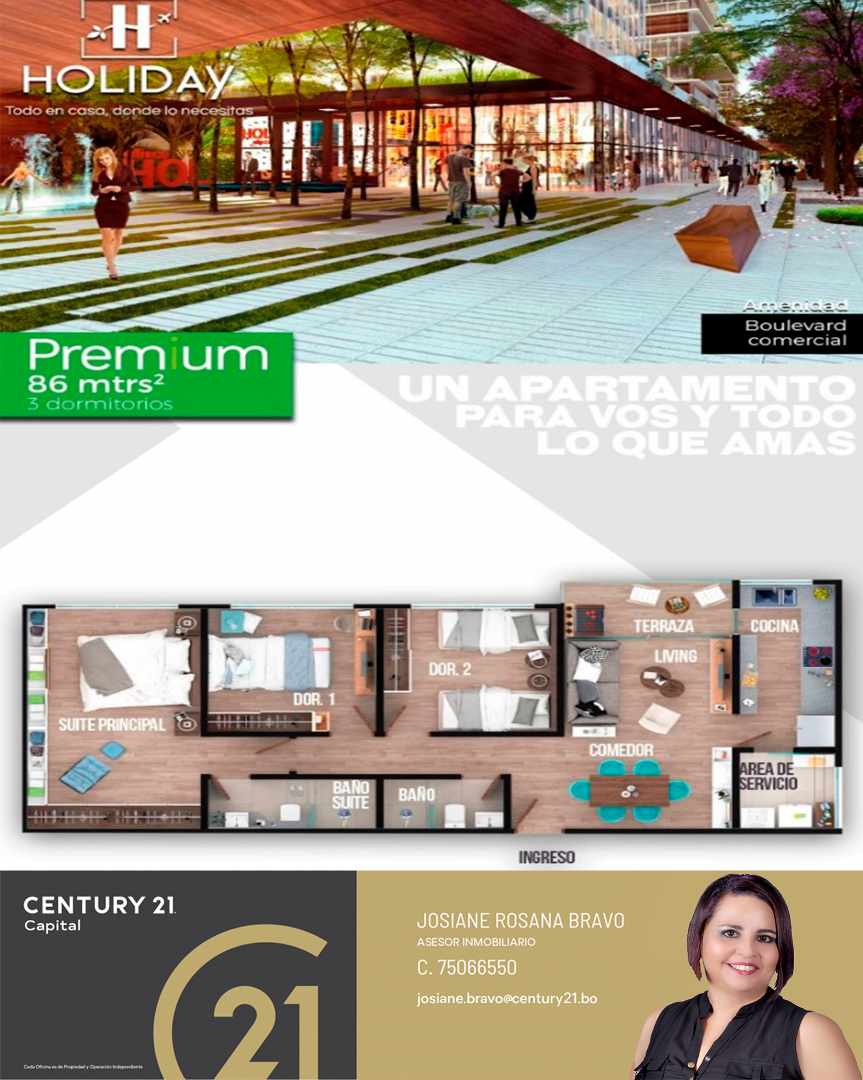 Departamento en VentaREMANZO -  ZONA NORTE - CONDOMINIO HOLIDAY
Entrega en Agosto del 2020 1 dormitorios 1 baños 1 parqueos Foto 14