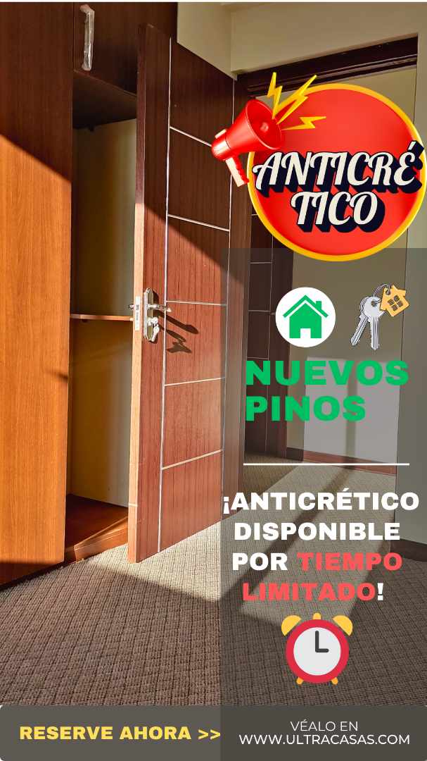 Departamento en Anticrético🏡 [OPORTUNIDAD ÚNICA] DEPARTAMENTO EN ANTICRÉTICO en la céntrica Zona de 