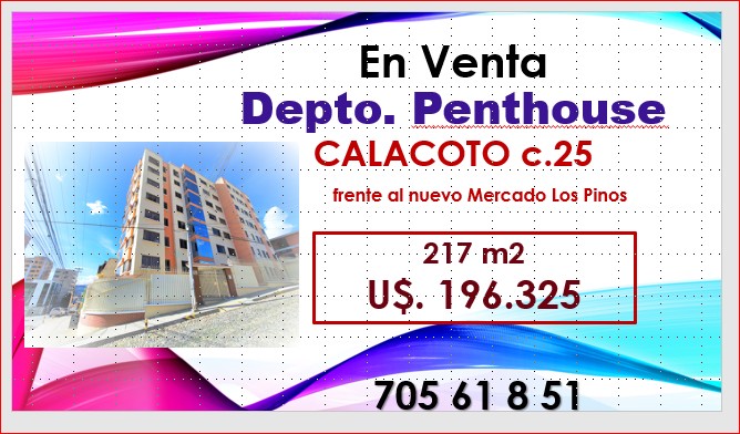 Departamento en VentaCalacoto calle 25 Frente al nuevo Mercado Los Pinos 4 dormitorios 5 baños 2 parqueos Foto 24