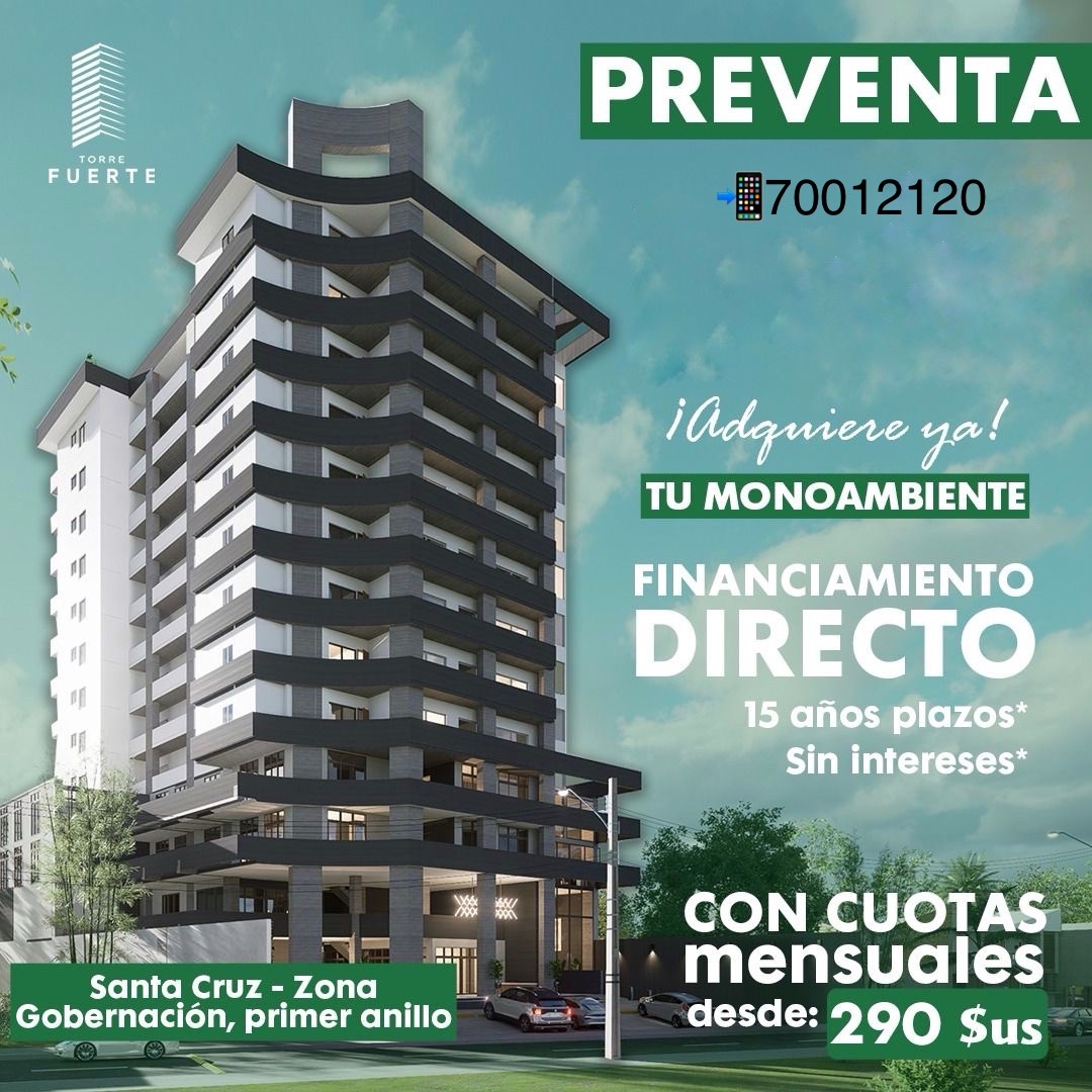 Departamento 1er anillo frente a la Gobernación de Santa Cruz AV Omar Chavez Foto 1