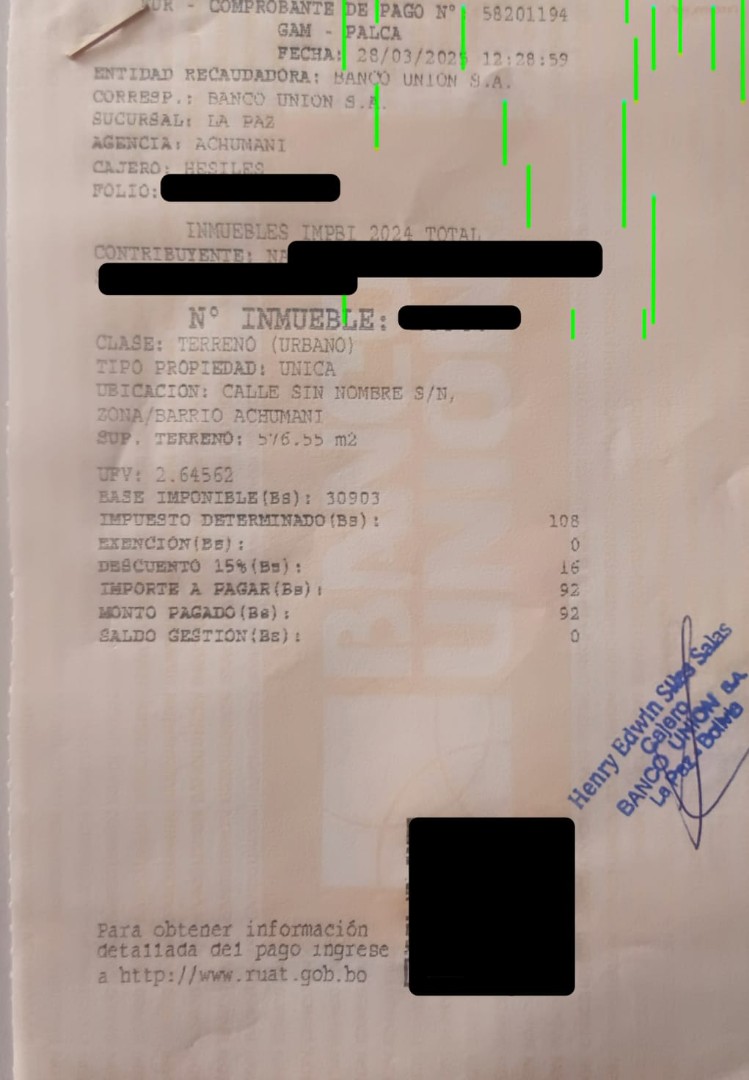 Terreno Av. Costanera de Achumani entre calle 37 y 38  Foto 3