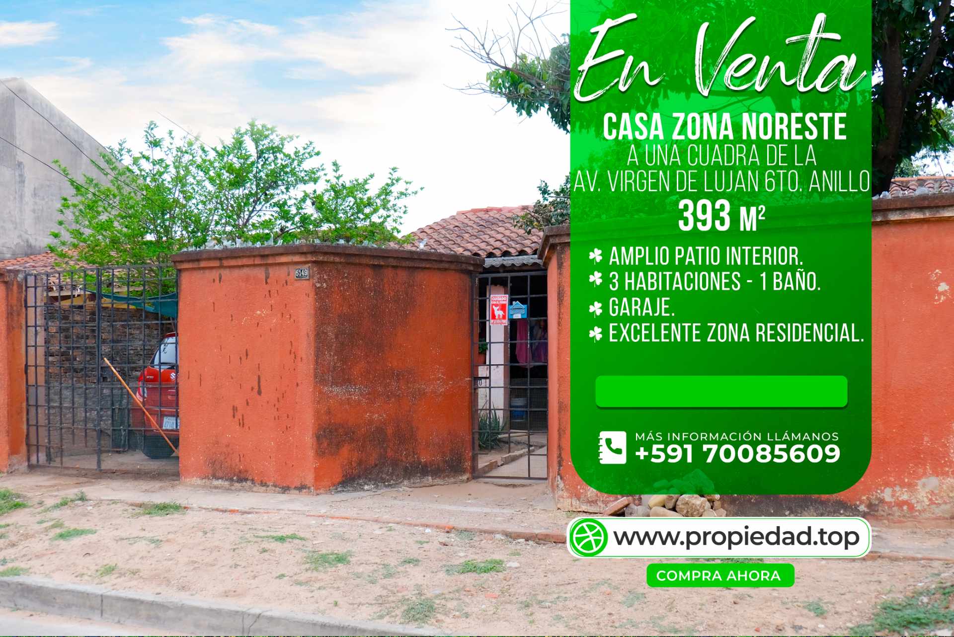 Casa en VentaZona Noroeste, a una cuadra de la Av. Virgen de Lujan 6to. Anillo Foto 1