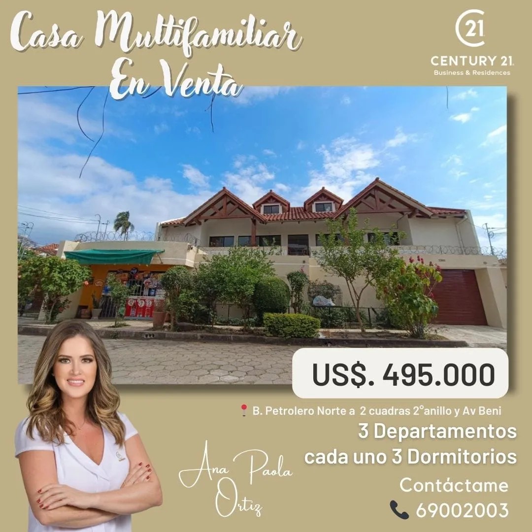 Casa en VentaB. Petrolero Norte Entre Av Alemana y Av Beni  casi 2do. anillo Foto 1
