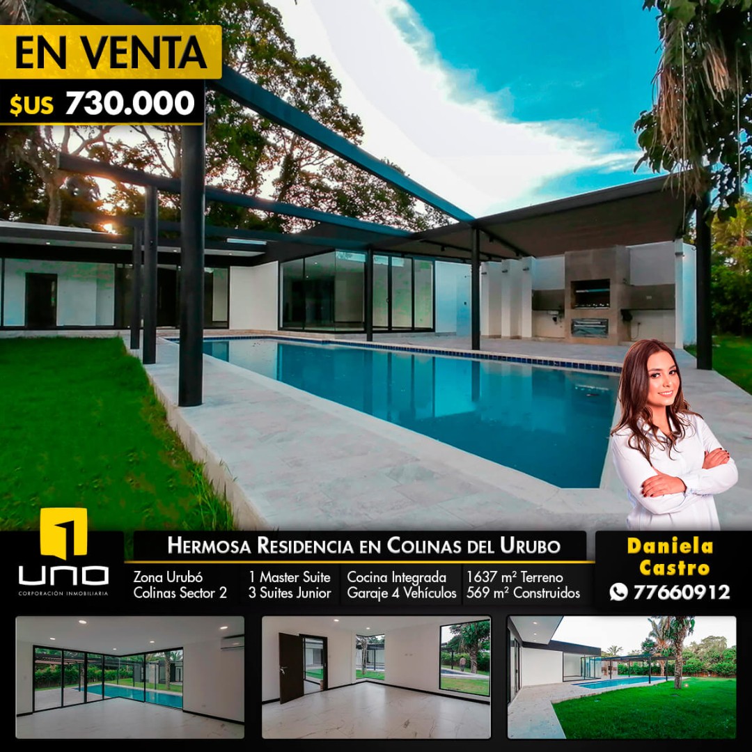 Casa en VentaCOLINAS DEL URUBO II 4 dormitorios 5 baños 5 parqueos Foto 1