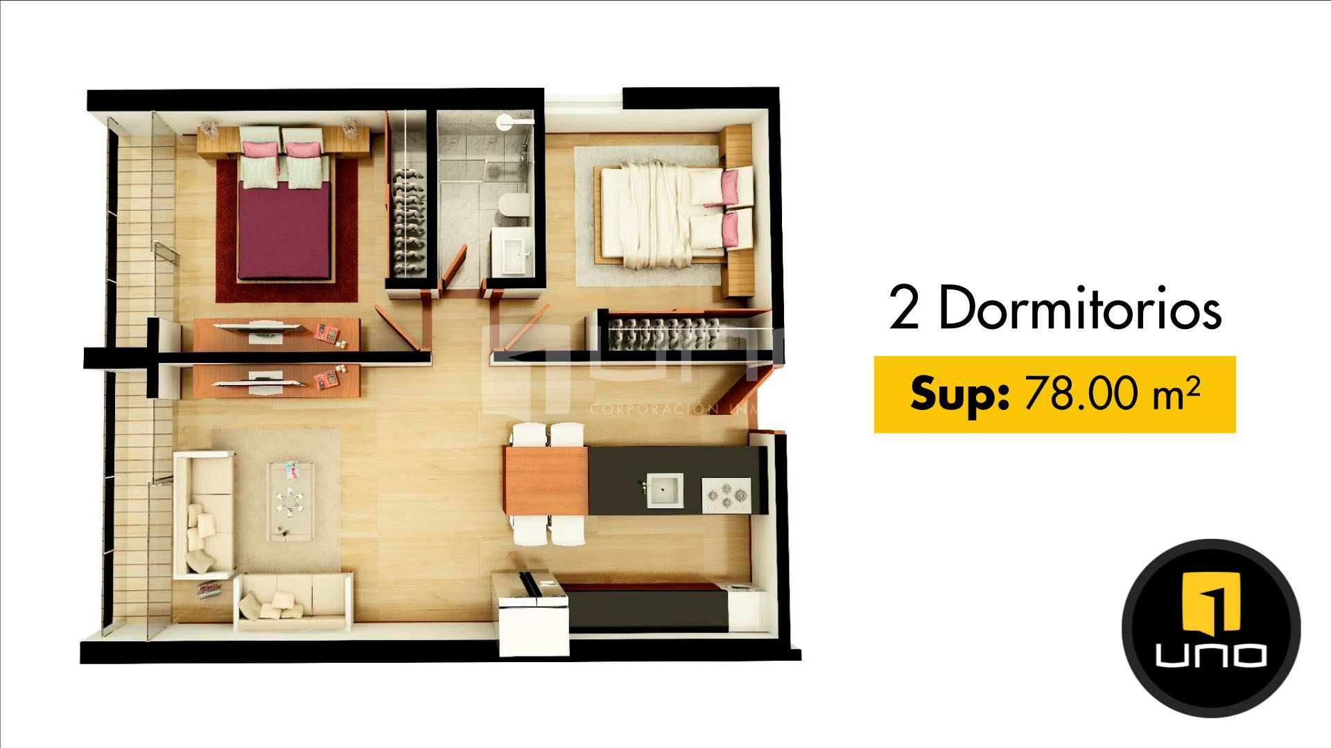 Departamento CONDADO PARK V - DEPARTAMENTOS EN PRE-VENTA DE 1 Y 2 DORMITORIOS Foto 13