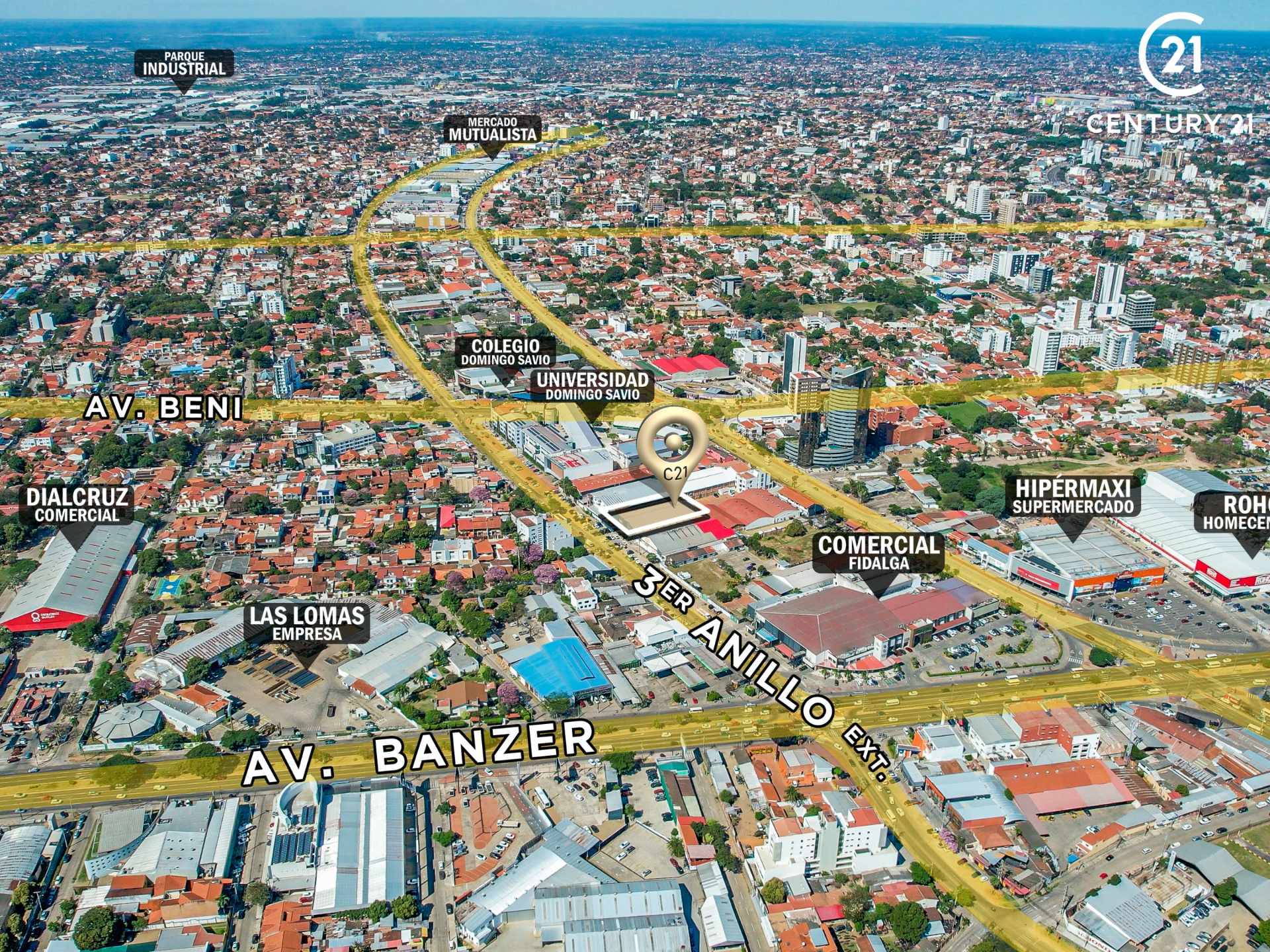 Terreno en VentaSOBRE 3ER ANILLO EXTERNO ENTRE AV. CRISTO REDENTOR Y BENI    Foto 3