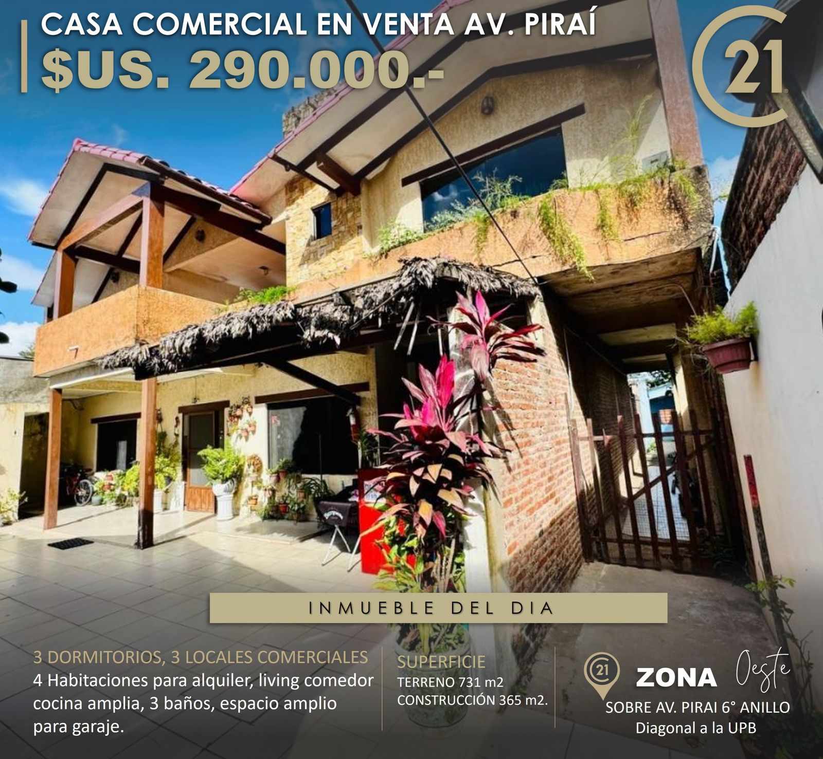 Casa en Entre 6to y 7mo anillo Oeste en Santa Cruz de la Sierra 7 dormitorios 4 baños 4 parqueos Foto 1