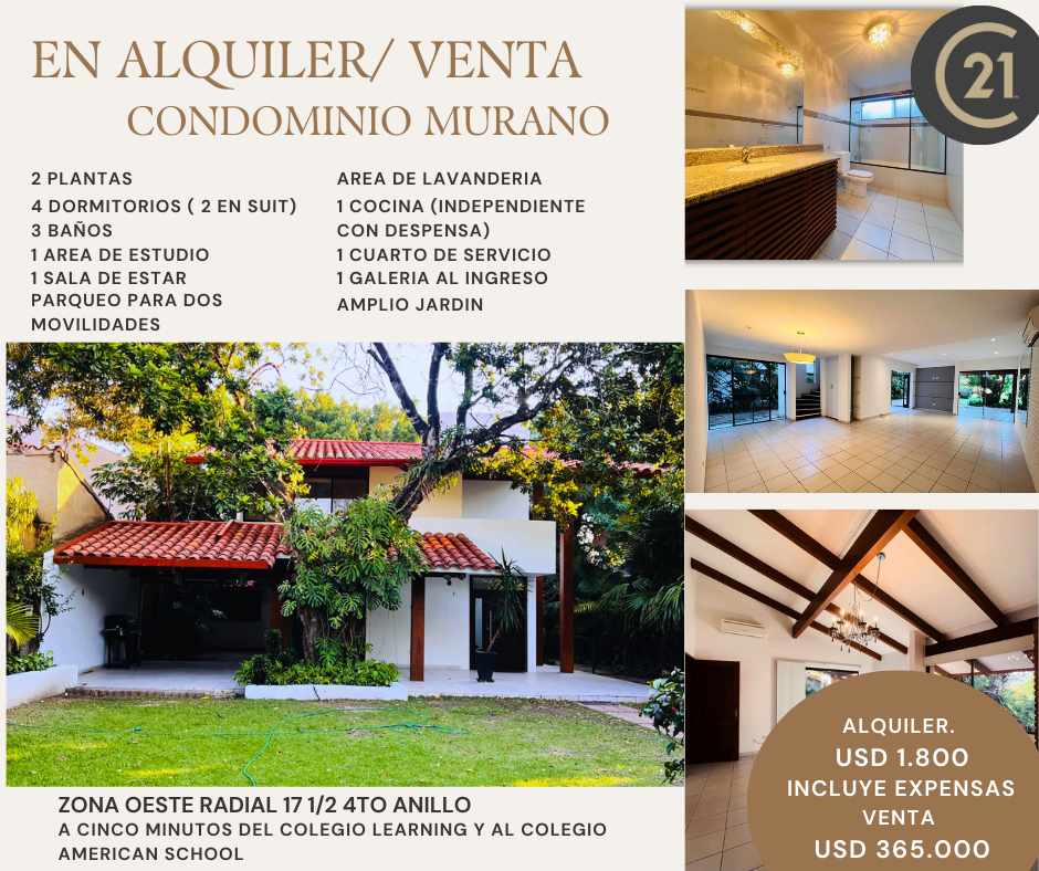 Casa CONDOMINIO MURANO RADIAL 17 1/2 4TO ANILO  Foto 2