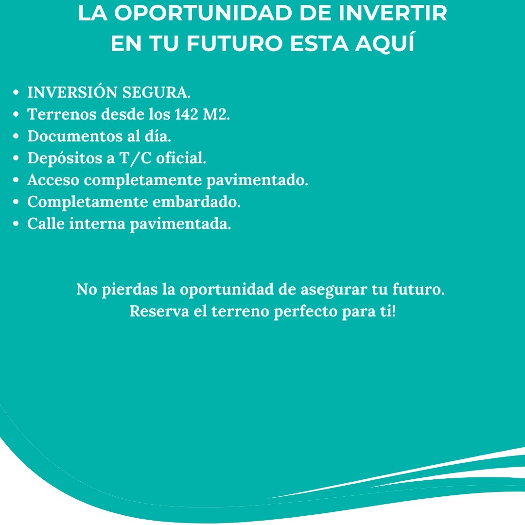 Terreno en VentaTerrenos  en zona norte, Km. 10, Av. Paraíso en Urbanización Cerrada desde 195.000 Bs.    Foto 2