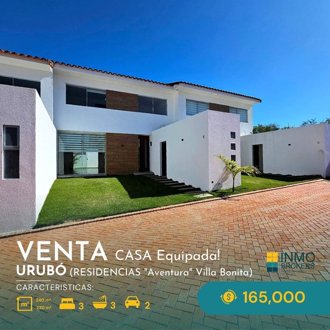 Casa en VentaUrubó 
CONDOMINIO AVENTURA 
Hermosa Casa completamente equipada! 3 dormitorios 3 baños 2 parqueos Foto 1